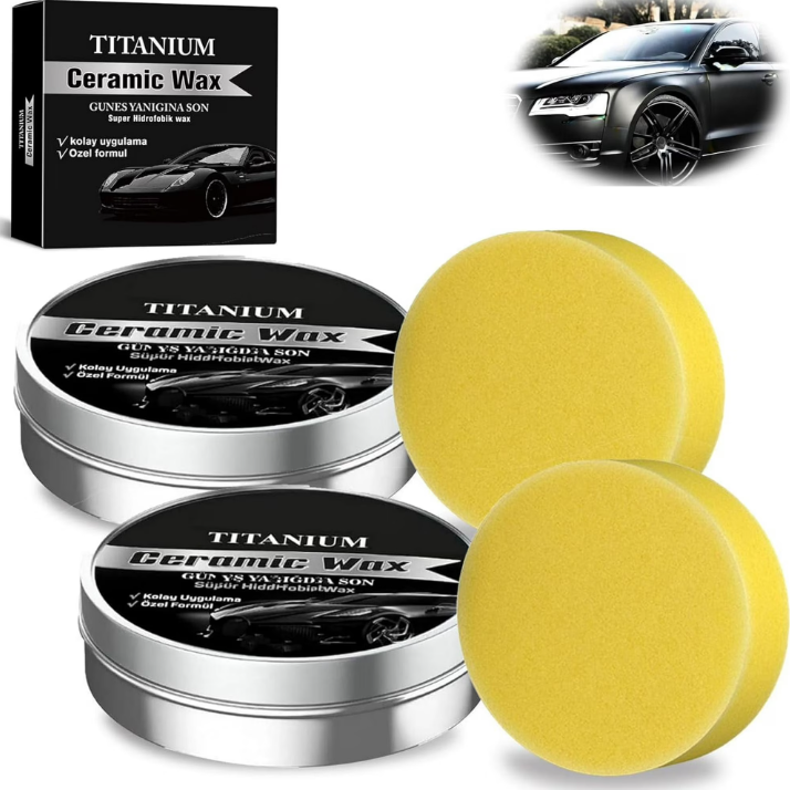 Car Wax Ceramic Coating - Zestaw do polerowania samochodu z woskiem