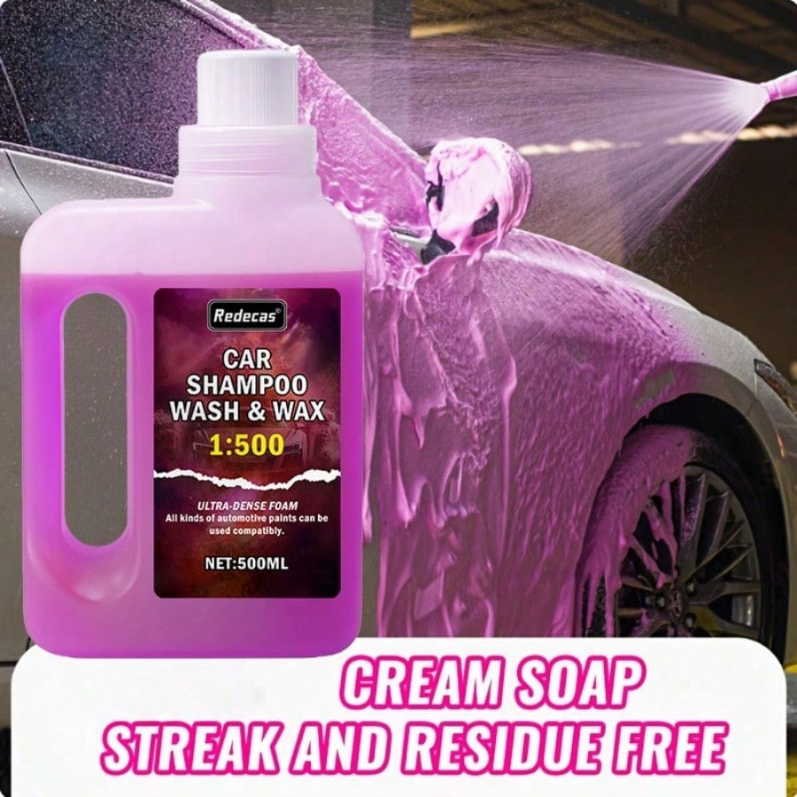 Car Wax Ceramic Coating - 500ml różowego piankowego mydła do mycia