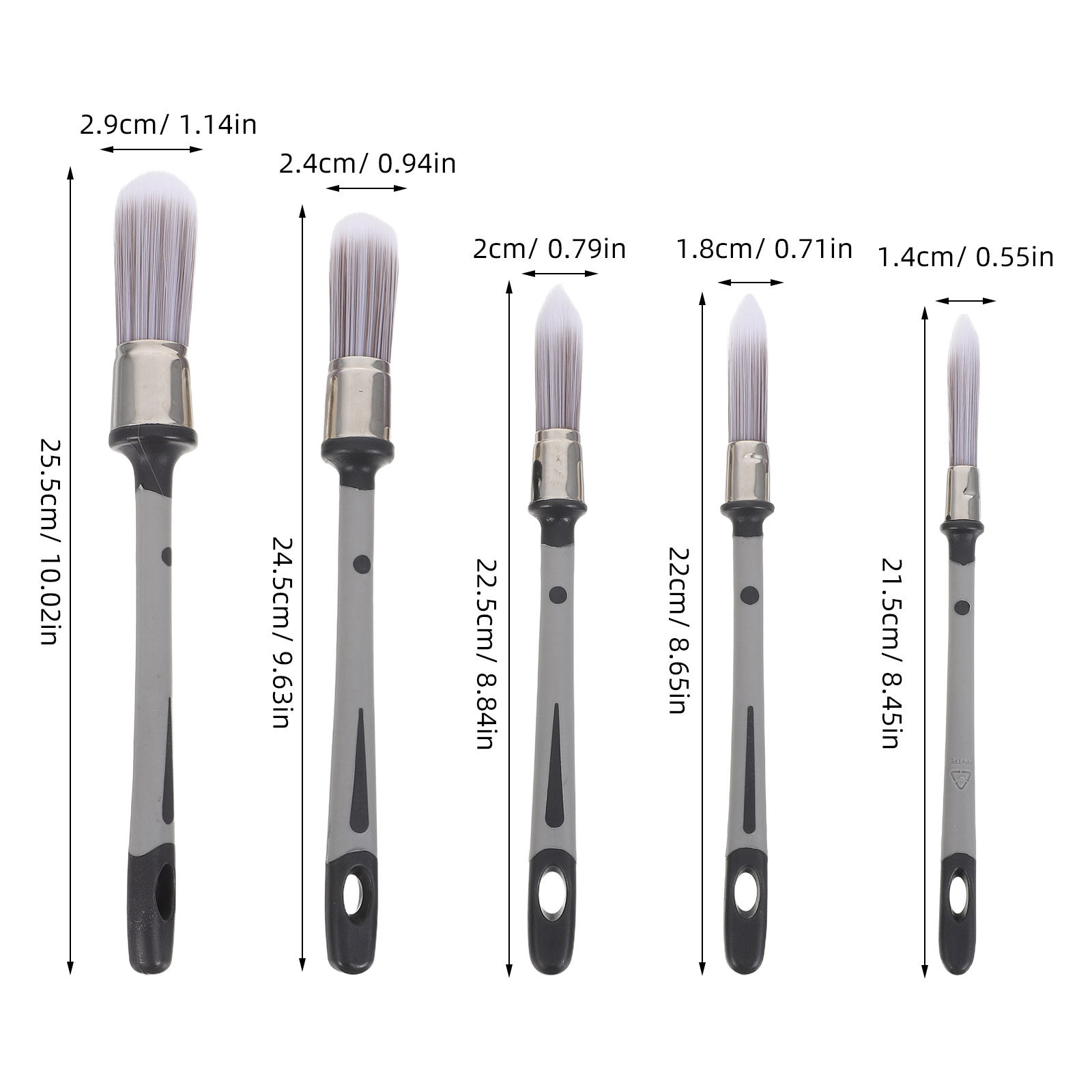 Zestaw 5 precyzyjnych pędzli d – Detailing Brush Set recenzja i cena