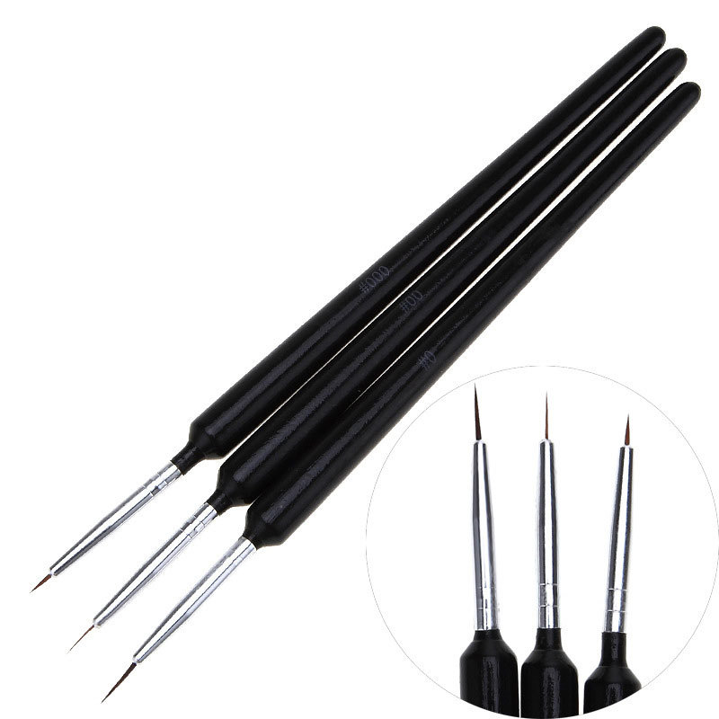 Zestaw 3 szt. ultra-cienkich p – Detailing Brush Set recenzja i cena