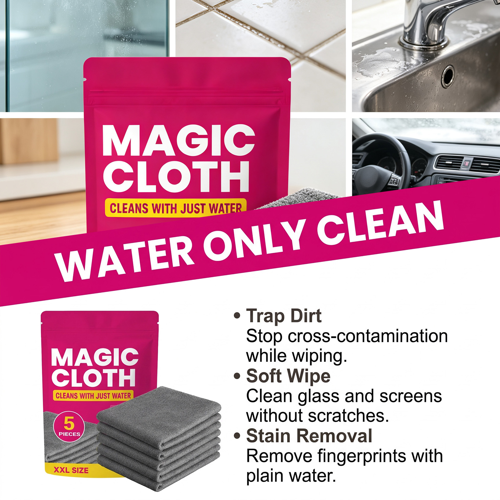 Magiczne Ściereczki do Czyszcz – Glass Cleaner Streak recenzja i cena
