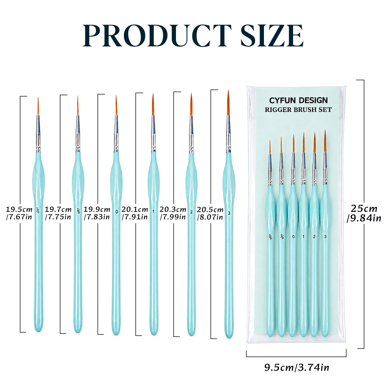 Zestaw 6 pędzli do malowania,  – Detailing Brush Set recenzja i cena